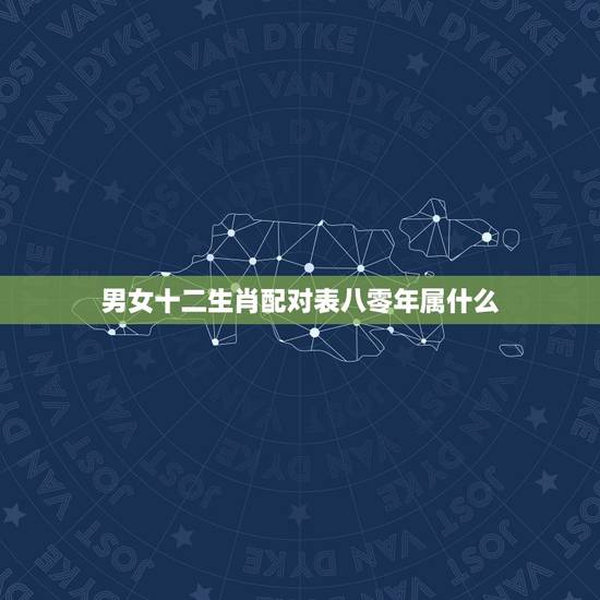 男女十二生肖配对表八零年属什么，80年属啥多大年龄
