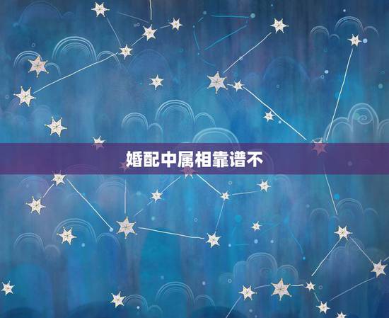 婚配中属相靠谱不，属相婚配可以相信吗