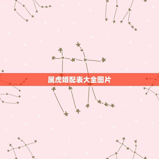 属虎婚配表大全图片，男女属相婚配表大全