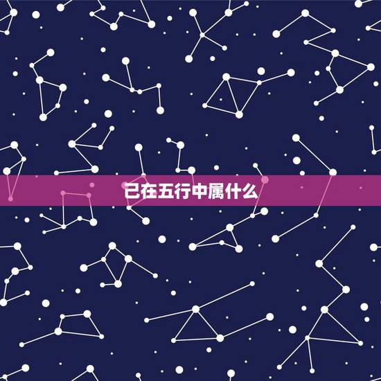 己在五行中属什么,巳时在五行中属什么 己在五行中属什么,巳时在五行中属什么