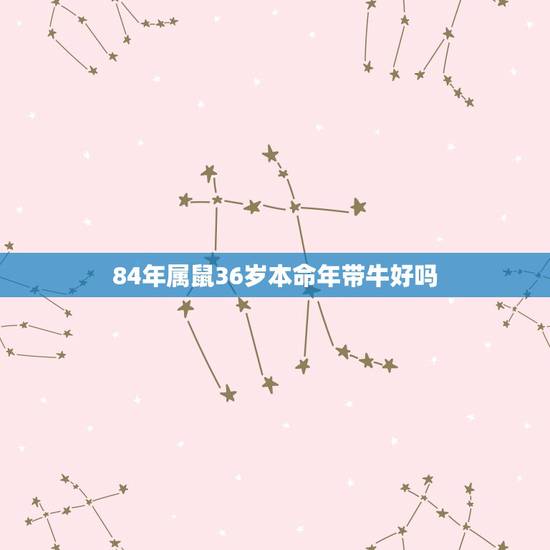 84年属鼠36岁本命年带牛好吗,84年属鼠女2022 年运势 84年属鼠36岁本命年带牛好吗,84年属鼠女2022 年运势