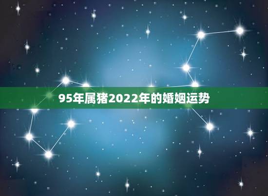 95年属猪2022年的婚姻运势,属猪2022年运势及运程 95年属猪2022年的婚姻运势,属猪2022年运势及运程