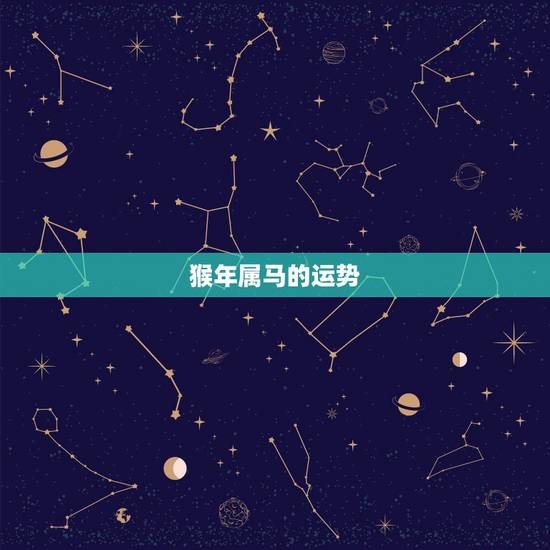 猴年属马的运势，猴年出生的今年运势