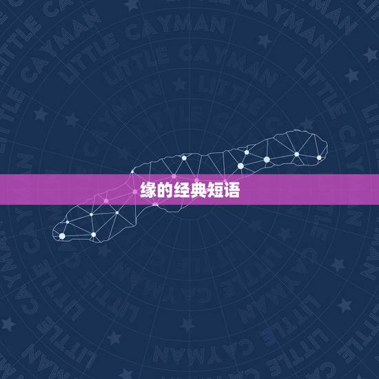 缘的经典短语，相识是种缘的经典句子