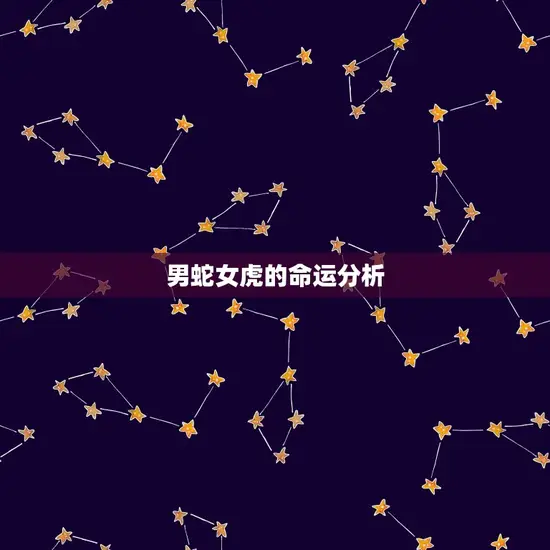 男蛇女虎的命运分析 男蛇女虎的命运分析