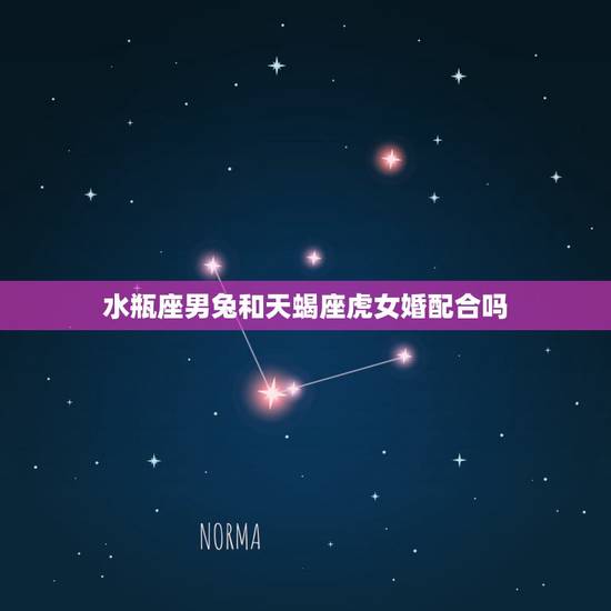 水瓶座男兔和天蝎座虎女婚配合吗，水瓶座男与天蝎座女相配吗