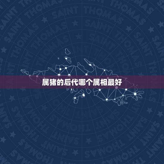 属猪的后代哪个属相最好，属猪与什么属相工作最搭