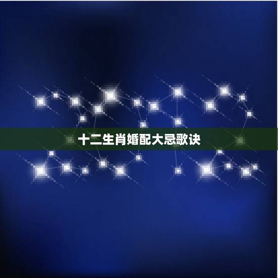 十二生肖婚配大忌歌诀，中医方剂学歌诀大全