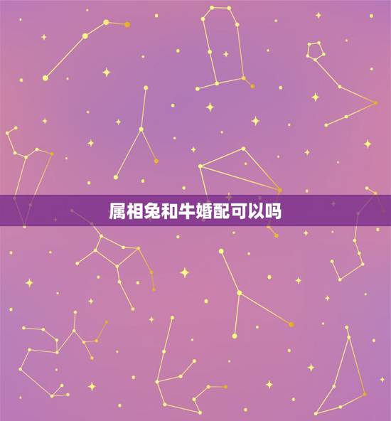 属相兔和牛婚配可以吗,属牛与属兔相配吗 属相兔和牛婚配可以吗,属牛与属兔相配吗