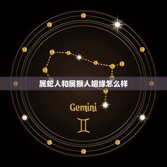 属蛇人和属猴人姻缘怎么样，属蛇属猴感情不好