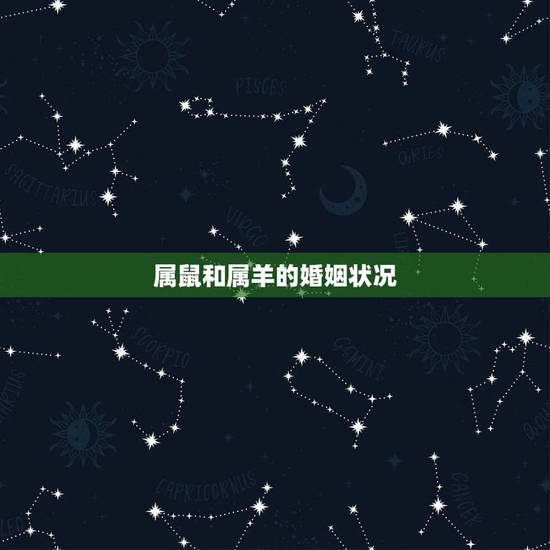属鼠和属羊的婚姻状况，属鼠男会爱上属羊女吗