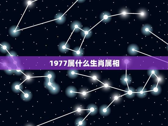 1977属什么生肖属相，1977年属什么生肖？