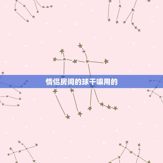 情侣房间的球干嘛用的，武汉情侣酒店，房间温