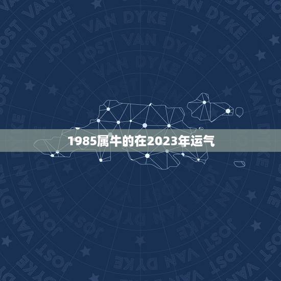 1985属牛的在2023年运气，1985年属牛人的财运