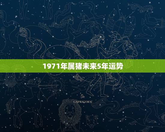 1971年属猪未来5年运势,1971年属猪2021年运势及运程 1971年属猪未来5年运势,1971年属猪2021年运势及运程