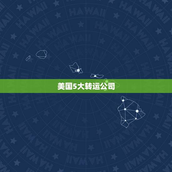 美国5大转运公司，美国主要华人转运公司有哪些