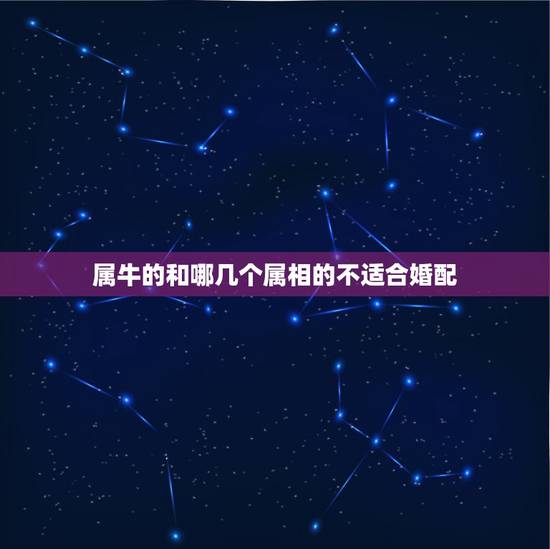 属牛的和哪几个属相的不适合婚配，属牛的和什么属相比较相配啊？