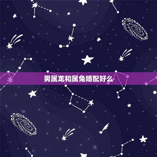 男属龙和属兔婚配好么，属龙和属兔能不能相配