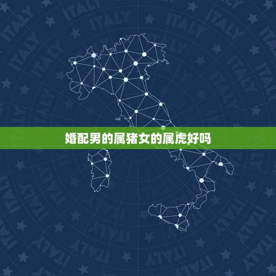 婚配男的属猪女的属虎好吗，男属猪女属虎结婚好吗