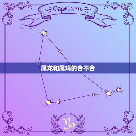 属龙和属鸡的合不合，男属龙和女属鸡性格合不合啊