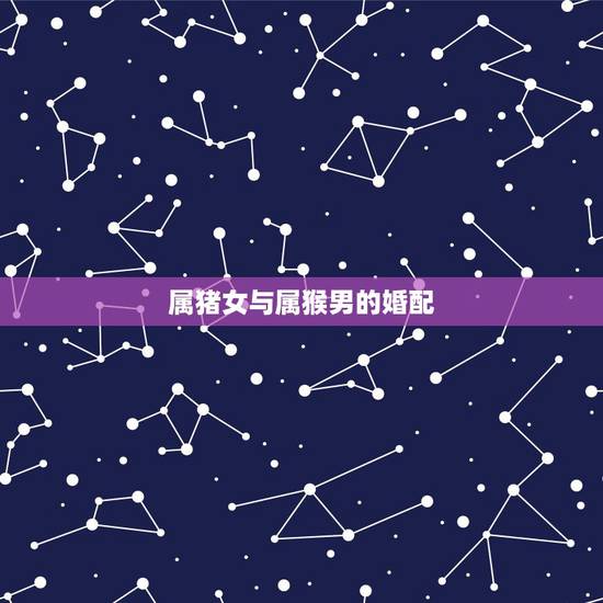 属猪女与属猴男的婚配,男属猴配女属猪 属猪女与属猴男的婚配,男属猴配女属猪