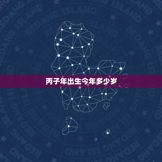丙子年出生今年多少岁