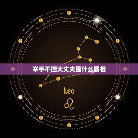 举手不回大丈夫是什么属相,请问举手不回大丈夫是指什么 举手不回大丈夫是什么属相,请问举手不回大丈夫是指什么