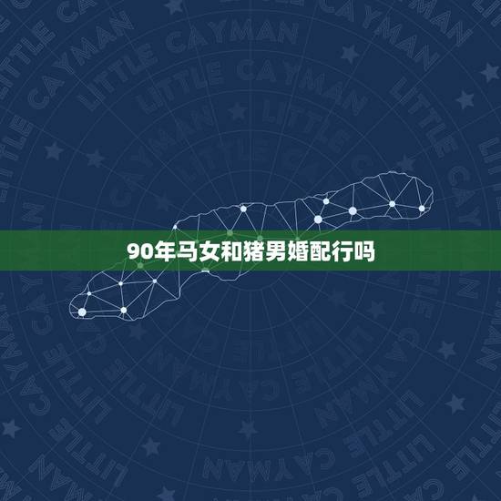 90年马女和猪男婚配行吗，女90年属马，男95年属猪相配吗？