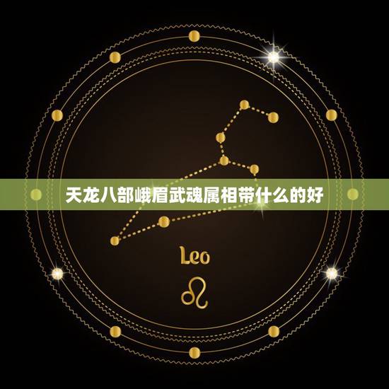 天龙八部峨眉武魂属相带什么的好，天龙八部3峨眉用什么属相的武魂