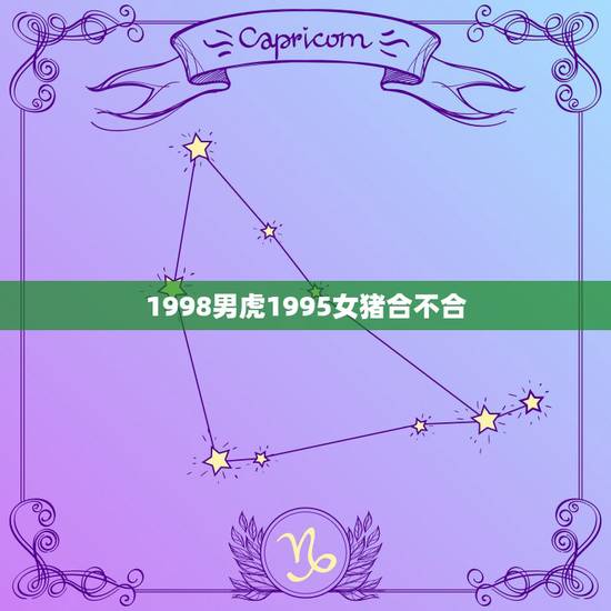 1998男虎1995女猪合不合，男95年女98年相合吗