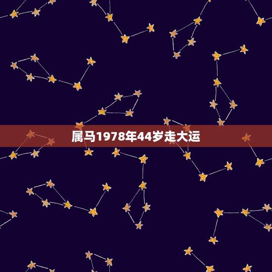 属马1978年44岁走大运 1978年属马44岁运势 属马1978年44岁走大运 1978年属马44岁运势