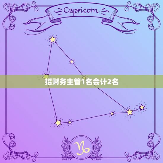 招财务主管1名会计2名,一个工业企业如果只有2个财务(会计+出纳,会计 招财务主管1名会计2名,一个工业企业如果只有2个财务(会计+出纳,会计