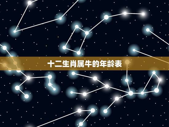 十二生肖属牛的年龄表,十二生肖属鼠的年龄表 十二生肖属牛的年龄表,十二生肖属鼠的年龄表