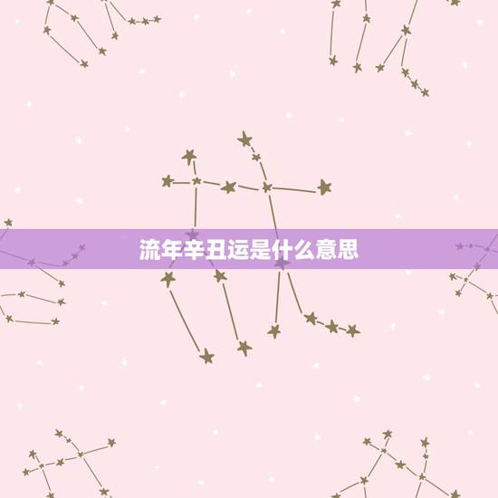 流年辛丑运是什么意思,三元九运是什么意思 流年辛丑运是什么意思,三元九运是什么意思