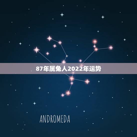 87年属兔人2022年运势，87属兔2022运势及运程