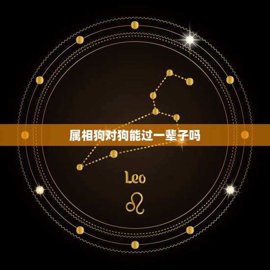 属相狗对狗能过一辈子吗,属相两个狗能否过一辈子呢 属相狗对狗能过一辈子吗,属相两个狗能否过一辈子呢