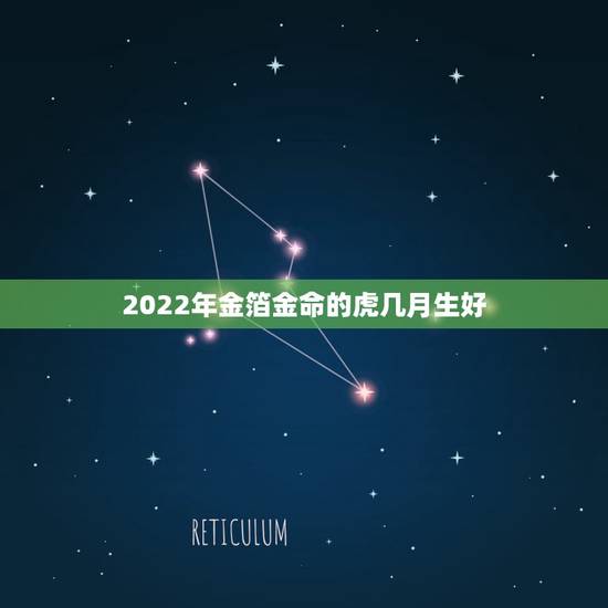 2022年金箔金命的虎几月生好，虎宝宝2022年几月出生最好