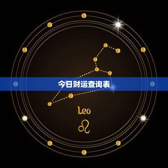 今日财运查询表,免费查一下自己的财运如何 今日财运查询表,免费查一下自己的财运如何
