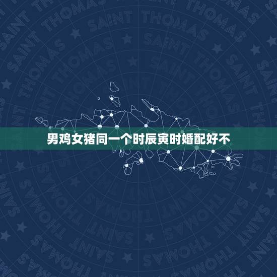 男鸡女猪同一个时辰寅时婚配好不，男属鸡女属猪相配吗