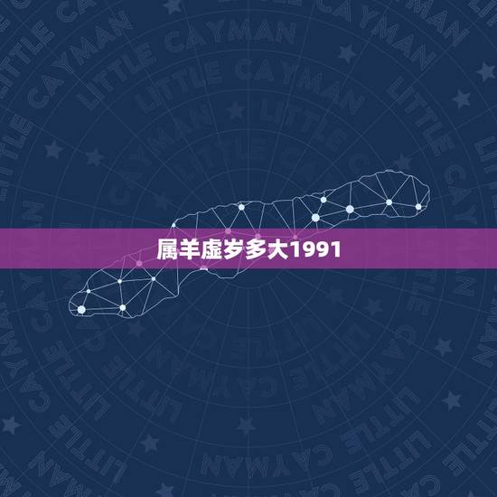 属羊虚岁多大1991，91年出生今年周岁多大