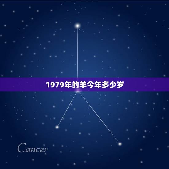 1979年的羊今年多少岁，属羊40岁后有十年大运
