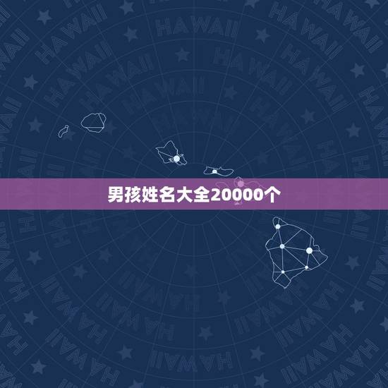 男孩姓名大全20000个，姓李的男孩名字大全两个字的