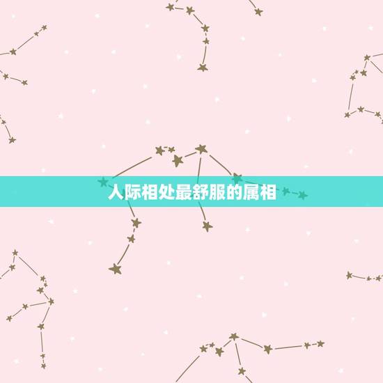 人际相处最舒服的属相,什么生肖最适合在一起 人际相处最舒服的属相,什么生肖最适合在一起