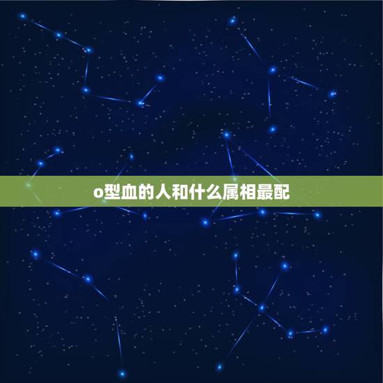 o型血的人和什么属相最配，o型血男人的性格跟什么血型相配