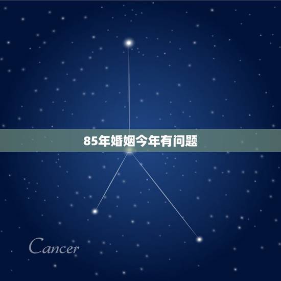 85年婚姻今年有问题，85年农历七月初八己时出生，何时才能有婚姻。非专