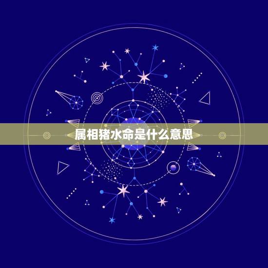 属相猪水命是什么意思，丈夫水命，妻子土命，不合，怎么解决调整？