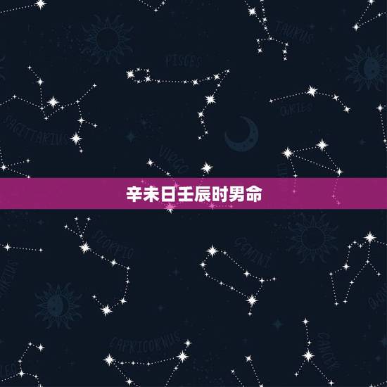 辛未日壬辰时男命，辛未日辛卯时生
