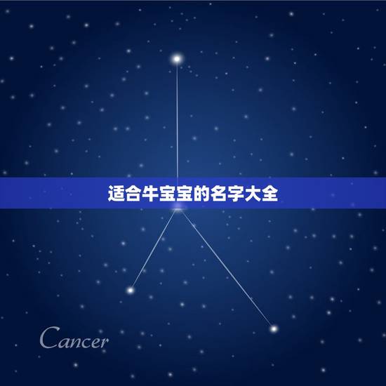 适合牛宝宝的名字大全，适合牛宝宝的男孩名字有什么？