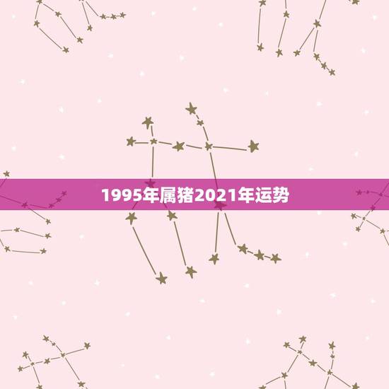 1995年属猪2021年运势，属猪的2021年运势怎么样