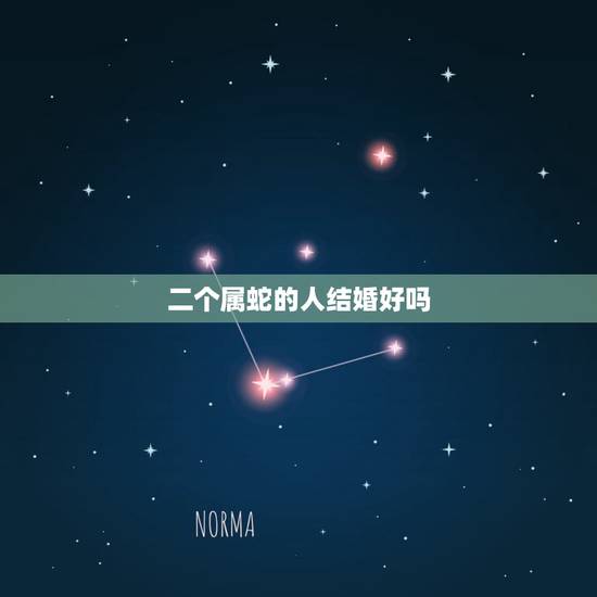 二个属蛇的人结婚好吗，属蛇男女婚配怎么样